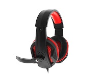 Xtech XTH-551 Igneus Wired Headset - Gaming - Backlit: Red